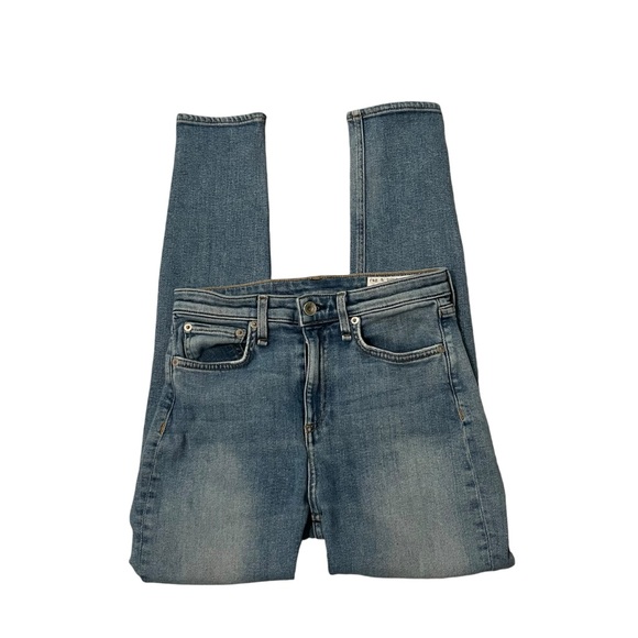 Rag & Bone Nina Tulsa Highrise Skinny Medium Wash Jeans, Sz 26 - Picture 7 of 16